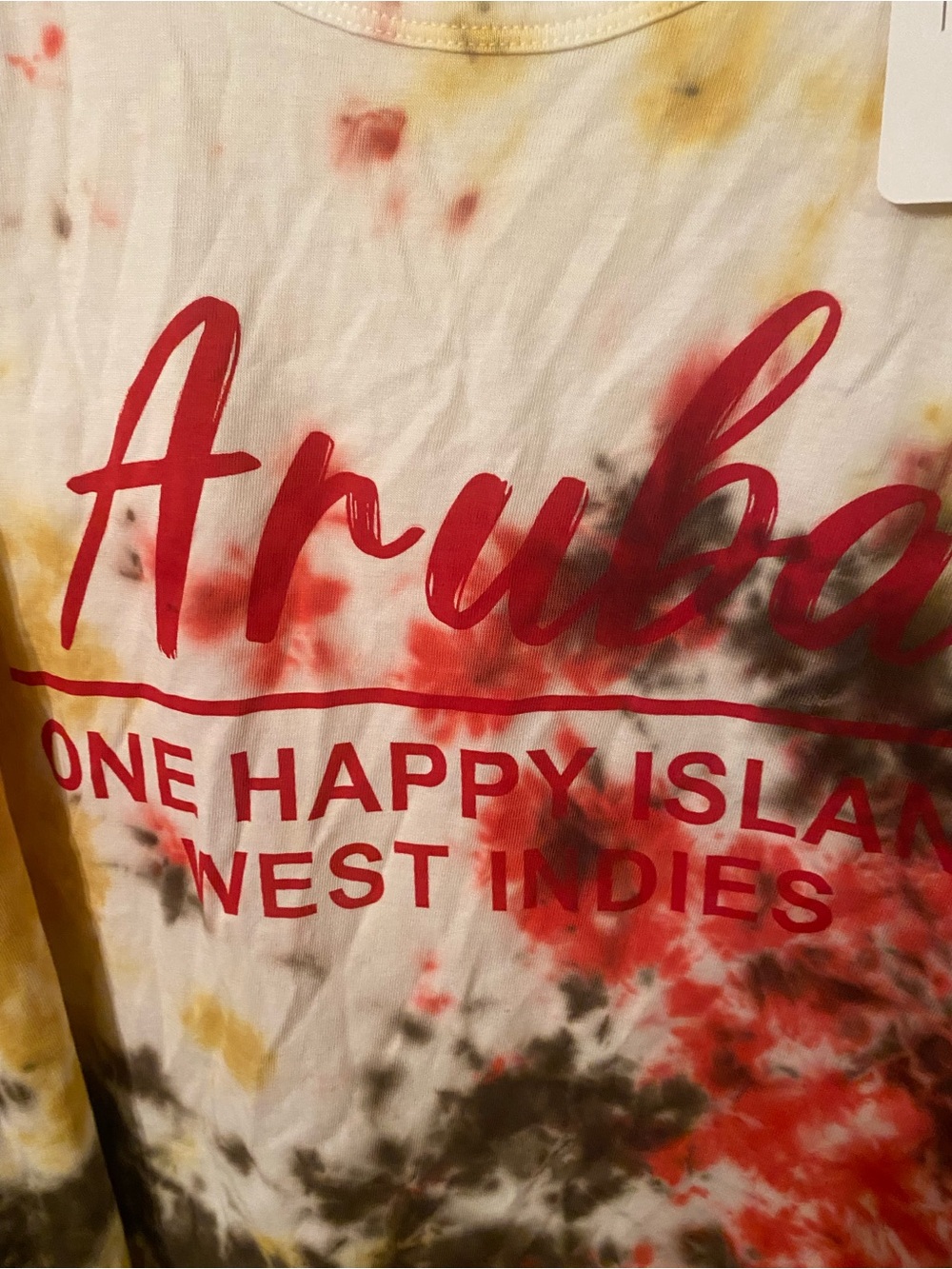 Men or women’s tie dye tank top from Aruba